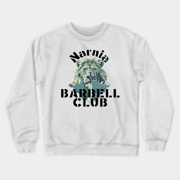 Narnia Barbell Club Crewneck Sweatshirt by ScottLeechShirts